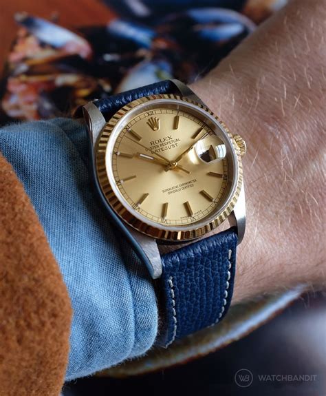 does rolex make leather straps|Rolex datejust 36 leather strap.